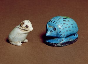 Hedgehog和jerboa，来自Beni Hasan和Heliopolis，12-13世纪，公元前1963-1648（彩陶）