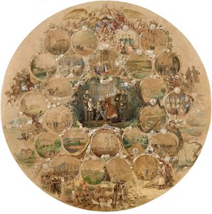 1866年亚历山大二世皇帝举行银婚庆典的作品 作者 Zichy的Mihaly