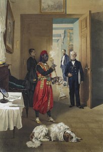 1865年，在皇后大道大皇宫门厅 作者 Zichy的Mihaly
