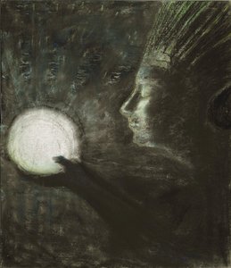 与 Ciurlionis 的友谊，Mikalojus Konstantinas (1875-1911)。 纸本粉彩，尺寸：73.4x63.5