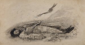 M. Lermontov的诗《 Ismail-Bey》插图，1889-1891年 作者 米哈伊尔·亚历山德罗维奇·弗鲁贝尔