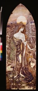 Philosophie（哲学） - Mikhail Alexandrovich Vrubel（Vroubel）（1856-1910 年）的作品，水彩画 作者 米哈伊尔·亚历山德罗维奇·弗鲁贝尔