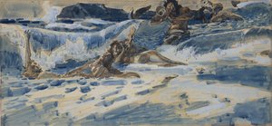 玩无敌和海卫一，1896-1898年 作者 米哈伊尔·亚历山德罗维奇·弗鲁贝尔