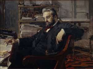 Konstantin Dmitryevich Artsybushev的肖像，1849年至1901年，1897年 作者 米哈伊尔·亚历山德罗维奇·弗鲁贝尔