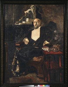 萨瓦·马诺托夫的肖像，1897年 作者 米哈伊尔·亚历山德罗维奇·弗鲁贝尔
