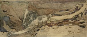 恶魔垂头丧气，1901年 作者 米哈伊尔·亚历山德罗维奇·弗鲁贝尔