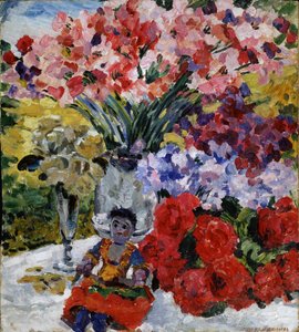 鲜花和娃娃，1916年