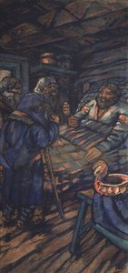 弗拉基米尔·弗拉基米尔一世·斯维亚托斯拉维奇·三联画的婚礼，侧板，1920年代 作者 米哈伊尔·尼古拉耶维奇·雅科夫列夫
