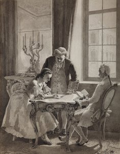 凯瑟琳二世皇后的俄语课，1894年 作者 米哈伊尔·彼得罗维奇·克洛特男爵