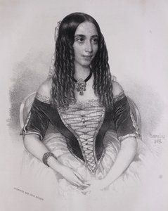 艾米莉亚-勒穆顿肖像》（米克洛什-巴拉巴斯，1845 年） 作者 米克洛斯·巴拉巴斯（MiklósBarabás）