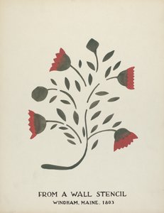 来自缅因州温德姆的设计，1803年：来自提议的作品集 "缅因州墙体模板"