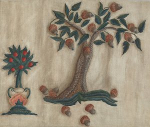 绣花床挂 作者 米尔德里德·E·本特