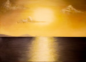 日落 作者 咪咪艺术