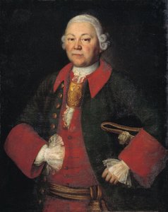 伊万-捷伦提耶维奇-梅舍尔斯基伯爵的画像，1756年 作者 Mina Lukich Kolokolnikov