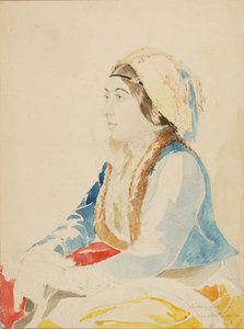 君士坦丁堡的土耳其女孩，未注明。