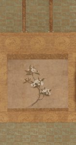 梨花的一个分支（纸上的墨水和颜色） 作者 明代中文学校