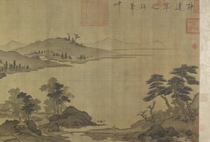 雨和云彩的秋天河