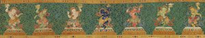 帝国刺绣丝绸唐卡细部 作者 明代中文学校