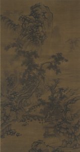 听河边亭的松树