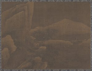 雪景（册页；绢本水墨和白色颜料） 作者 明代中文学校