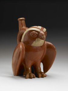 鹰船，公元200-450年（带支票的陶器） 作者 莫切莫切