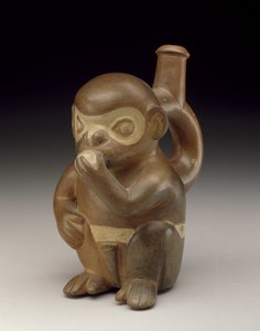 猴子船，公元50-100年（陶瓷，带防滑条） 作者 莫切莫切