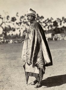 Building an Empire in the Fascist age: Coptic priest, 09/05/1936 (b/w photo) 作者 莫迪斯蒂诺·巴尔迪内蒂