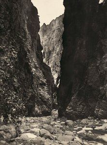 在法西斯时代建立一个帝国：恩德利的峡谷，1936年5月9日（黑白照片）。 作者 莫迪斯蒂诺·巴尔迪内蒂