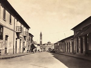 法西斯时代的“建立帝国”：阿斯马拉街头，09/05/1936（黑白照片） 作者 莫迪斯蒂诺·巴尔迪内蒂