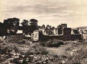 Building an Empire in the Fascist age: the Castle of King Fasiladas in Gondar, Ethiopia, 09/05/1936 (b/w photo) 作者 莫迪斯蒂诺·巴尔迪内蒂