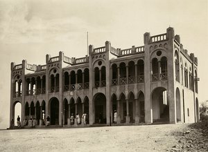法西斯时代的“建立帝国”：Agordat 警察局，09/05/1936（黑白照片） 作者 莫迪斯蒂诺·巴尔迪内蒂
