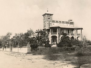 在法西斯时代建立一个帝国：切伦的警察局，1936年5月9日（黑白照片）。 作者 莫迪斯蒂诺·巴尔迪内蒂