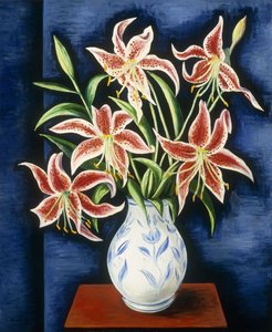 百合花瓶；花瓶 de lis