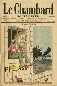 摩洛（1849-1909 年）为 Le Chambard socialiste 封面绘制的插图，第 59 期。59 作者 主宰