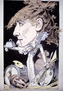 Henriette Rosine Bernard又名Sarah Bernhardt的卡通 作者 主宰