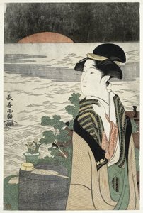 日出时的年轻女子 作者 桃川长木