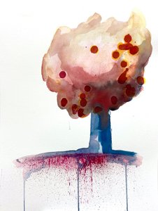 红斑，2022 年（水彩画，兰顿纸，300 克冷压纸）
