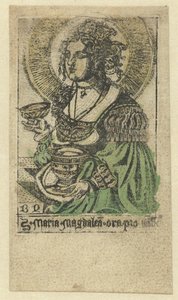 抹大拉的玛利亚 圣玛丽抹大拉为我们祈祷（物体上的标题） 作者 Monogrammist BD（雕刻师）
