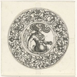 圆形叶片与露迪雅 作者 Monogrammist CG（杜茨兰）