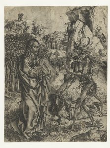 基督的诱惑 作者 Martin Schongauer (学校)