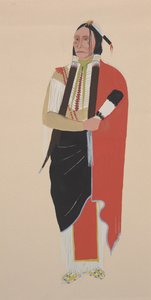 科曼奇酋长，约1934年（水彩）