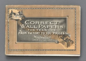1918年正确的墙纸 作者 蒙哥马利沃德公司
