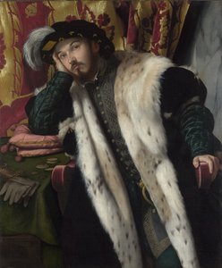 一名年轻男子的画像，约1540年