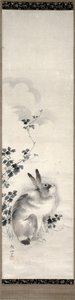 野兔，c.1800（纸上水彩） 作者 森创泉