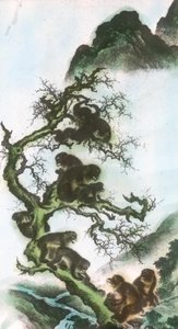肢体上的猴子--17 世纪索森的画作 作者 森创泉