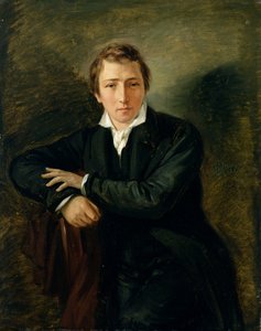 Heinrich Heine的肖像（1797-1856）1831（画布上的油画）