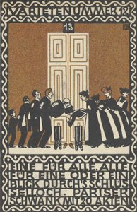 Variety Act 12: One for All, All for One or a Glimpse through the Keyhole Varietenummer 1..., 1907。 作者 莫里茨荣格