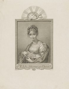 女演员弗雷德里克·席默（Friederike Schirmer）的画像，内伊·基督1785-1833年，c。 1830年。 作者 莫里兹·雷茨奇（Moritz Retzsch）