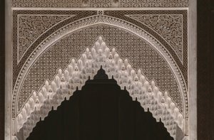 Thamiel glaoui的Kasbah，灰泥，细节（陶瓷）