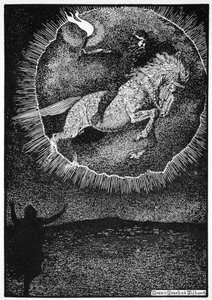 骑灰马的人的幻象》，1913年。  